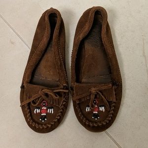 Minnetonka Moccasins Thunderbird suede beaded 7